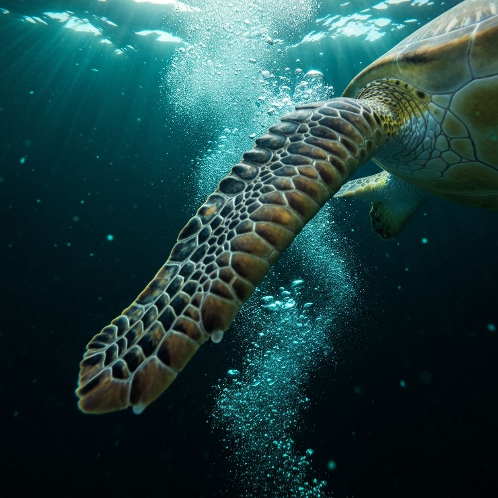 Cinematic underwater scene
